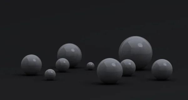 Abstract 3D Render of Spheres — Stock Photo, Image