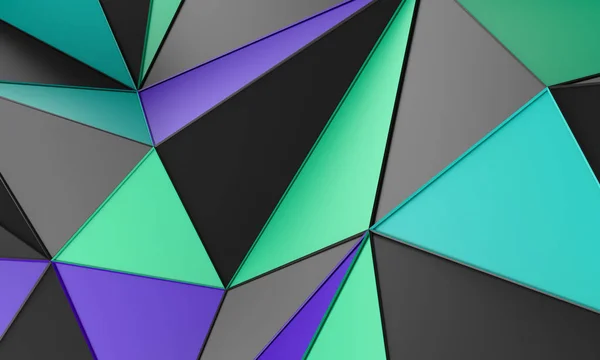 Abstrakt 3D Render av geometrisk bakgrund — Stockfoto