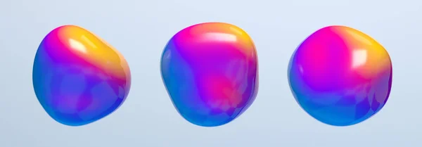 Абстрактный 3D-рендер пузырей — стоковое фото