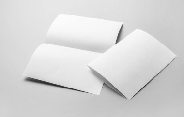 Açık gri arkaplanda kimlik tanımlama şablonu.