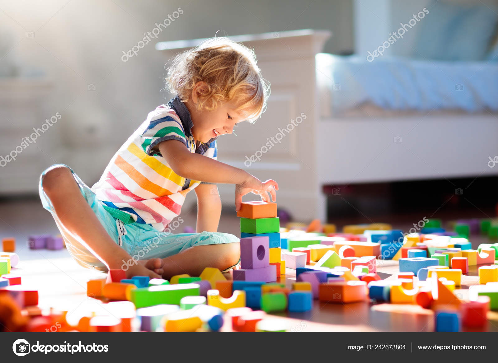 kids sitting toys