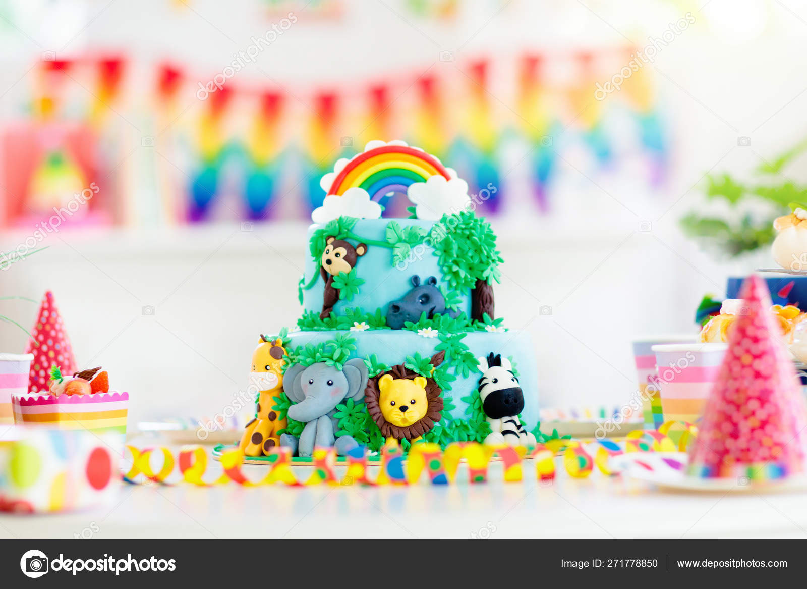 Pictures jungle theme cake