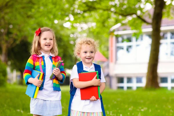 Kids on first school day