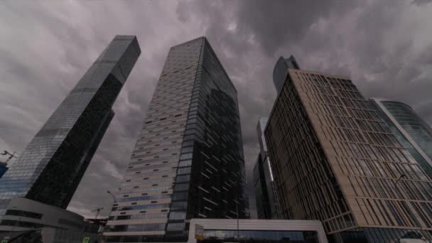 Geschäftszentrum Moskau Stadt — Stockvideo