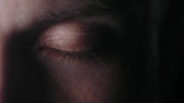 眼睛成熟的男人 — 图库视频影像