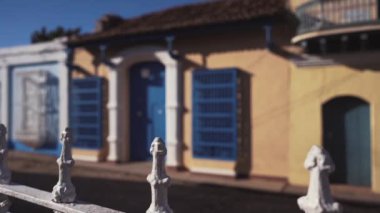 Küba, Trinidad - 18 Ekim 2016: şehir turu. Eski sokaklar, ana kare, vatandaşlar. Hayat bir turist Trinidad gözüyle.