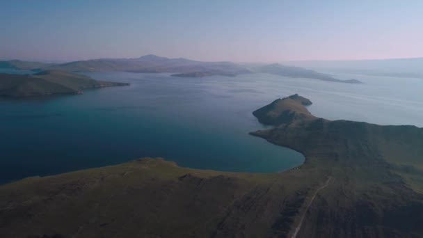 Mare testa baikal lago — Video Stock