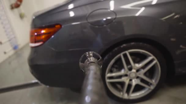Πλύσιμο και γυάλισμα αυτοκινήτου — Αρχείο Βίντεο