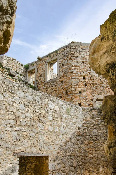 パラミディ要塞建築の細部 都市ナフプリオ ギリシャ — ストック写真