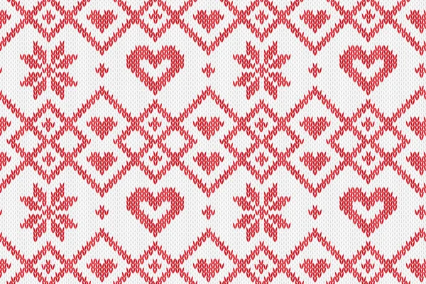 Vacances d'hiver motif tricoté sans couture. Fond vectoriel pour Joyeux Noël et Bonne Année. Illustration . — Image vectorielle