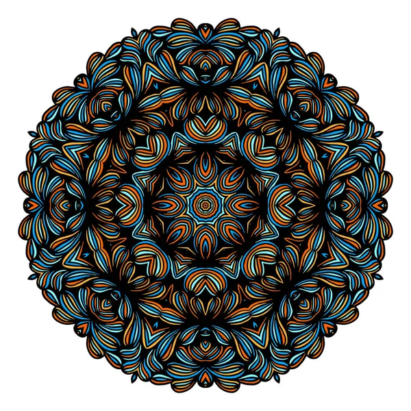 Vintage decoratieve elementen met oosterse patroon. Yoga sjabloon. Mandala's. Islam Arabische en Indiase cultuur. Vector. — Stockvector