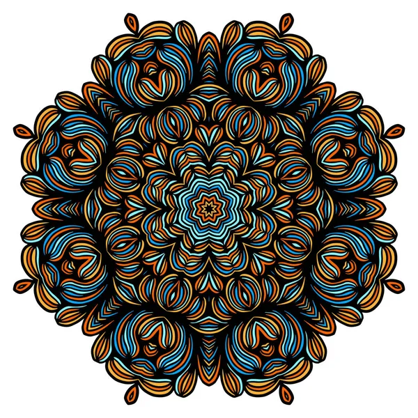 Vintage decoratieve elementen met oosterse patroon. Yoga sjabloon. Mandala's. Islam Arabische en Indiase cultuur. Vector. — Stockvector