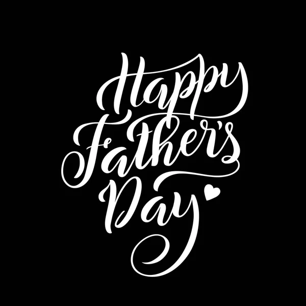 Lettering for Fathers day greeting card with handdrawn lettering. Typography poster. Vector.