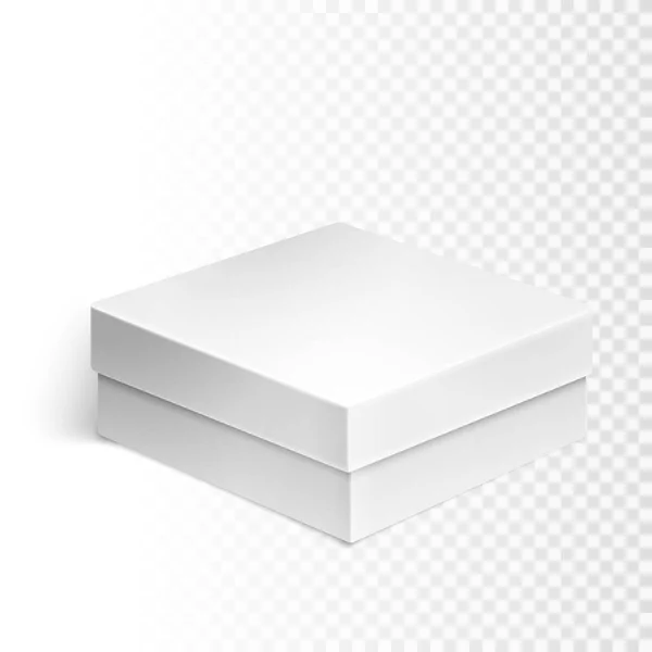 Leerer Kasten auf weißem Hintergrund — Stockvektor