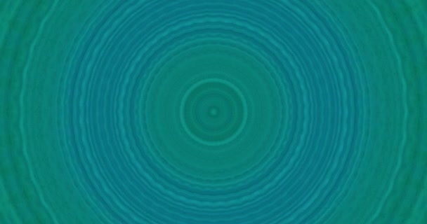 Caleidoscópio Verde Azul Original Abstrato Mosaico Sem Costura Efeito Mandala — Vídeo de Stock