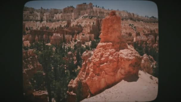 Bryce Canyon Ulusal Parkı Klasik Film Görünümü — Stok video