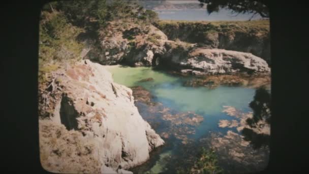 China Cove Beach Point Lobos State Natural Reserve Καλιφόρνια Ηνωμένες — Αρχείο Βίντεο