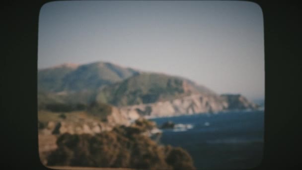 Οδήγηση Άποψη Του Bixby Creek Bridge Και Big Sur Περιοχή — Αρχείο Βίντεο