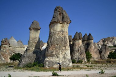 Kapadokya, Türkiye 'deki jeolojik oluşumların mezmerizasyonu