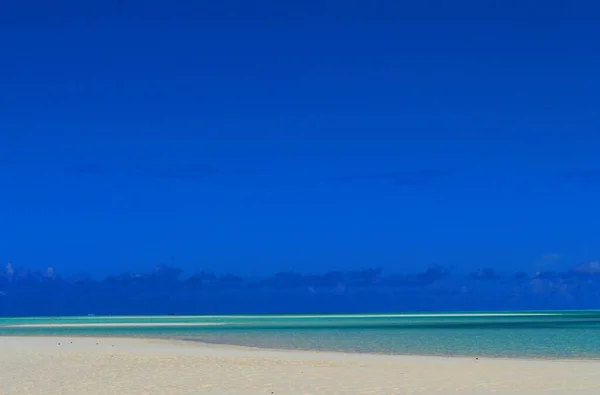 Чудовий Бірюзовий Пляж Занзібарі Танзанія — стокове фото