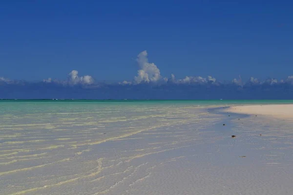 Krásná Tyrkysová Pláž Zanzibaru Tanzanie — Stock fotografie