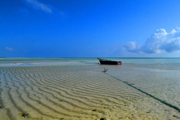 Hermosa Playa Zanzíbar Tanzania — Foto de Stock