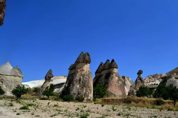 Mezmeryzacja Formacji Geologicznych Kapadocji Turcja — Zdjęcie stockowe