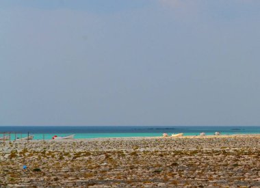 Masirah Adası sahilinde sürat tekneleri, Umman.