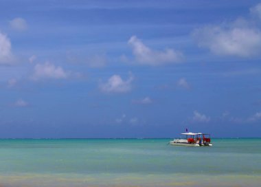 Maragogi, Pernambuco, Brezilya 'da güzel bir sahil.