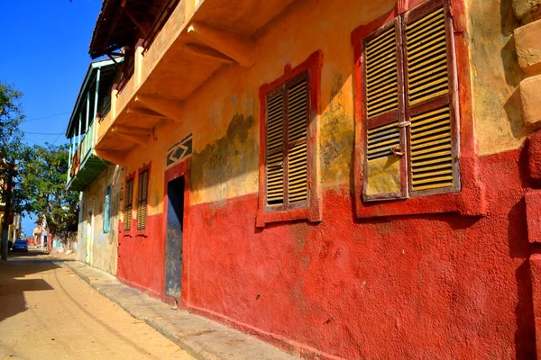 Bela Cidade Colorida Saint Louise Senegal — Fotografia de Stock