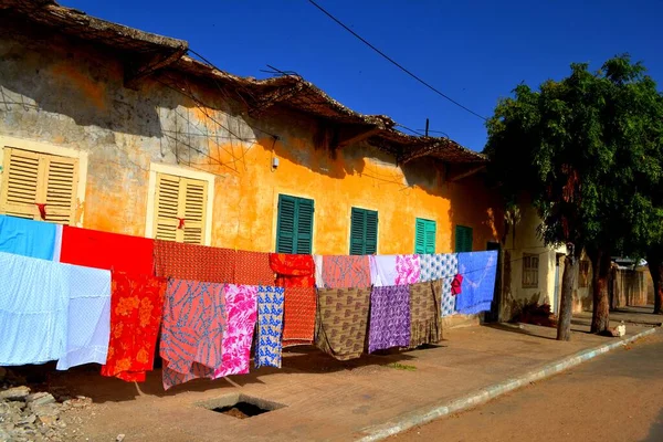 Bela Cidade Colorida Saint Louise Senegal — Fotografia de Stock