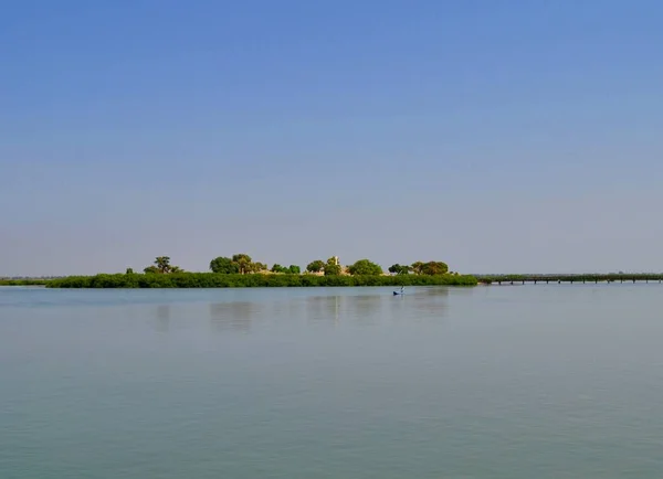 Calm Surface Water Joal Fadiouth Senegal — Stock Photo, Image