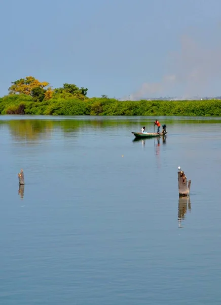 Acque Calme Del Delta Joal Fadiouth Senegal — Foto Stock