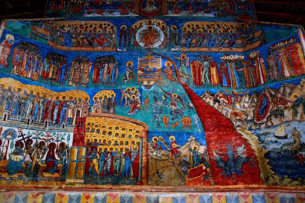 Voronet Unesco Dědictví Místo Malované Klášter Rumunska — Stock fotografie