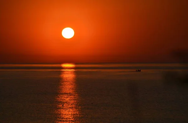 Vacker Soluppgång Över Havet Vama Veche Rumänien — Stockfoto