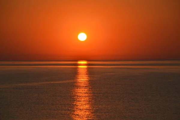 Чудовий Схід Сонця Над Морем Вама Вече Румунія — стокове фото