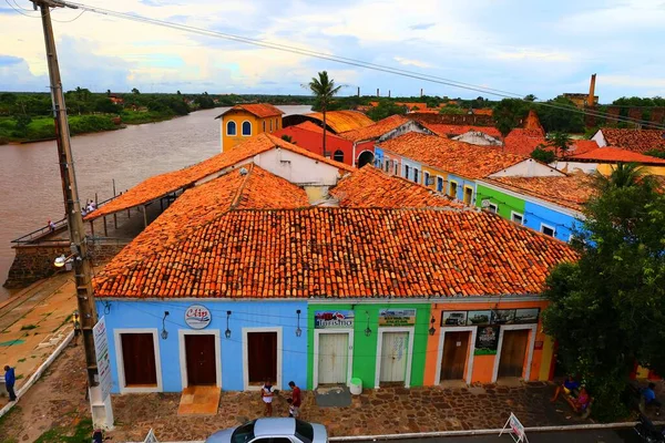 ポルト パルカス パルナイバ ピアウイ ブラジルの美しい建築 — ストック写真