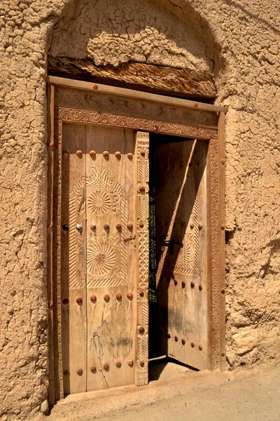 Porta Árabe Tradicional Nizwa Omã — Fotografia de Stock