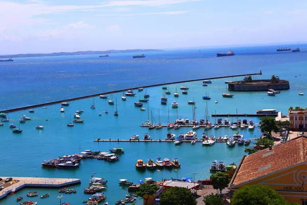 Bella Vista Sulla Baia Todos Santos Salvador Bahia Brasile — Foto Stock