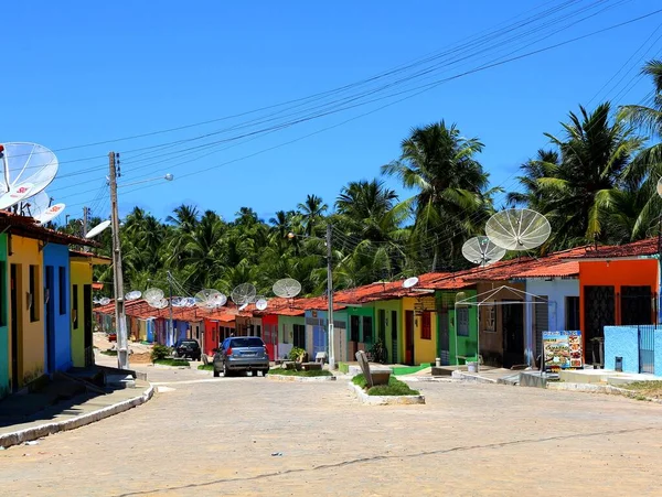 Case Rustiche Porto Pedras Alagoas Brasile — Foto Stock
