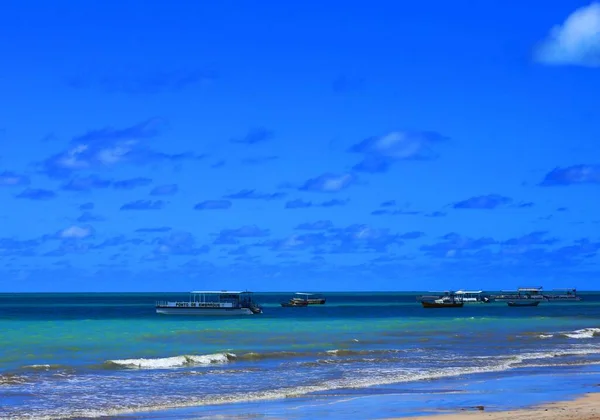 Pequeño Pueblo Pescadores Rústicos Sao Miguel Dos Milagres Estado Alagoas — Foto de Stock