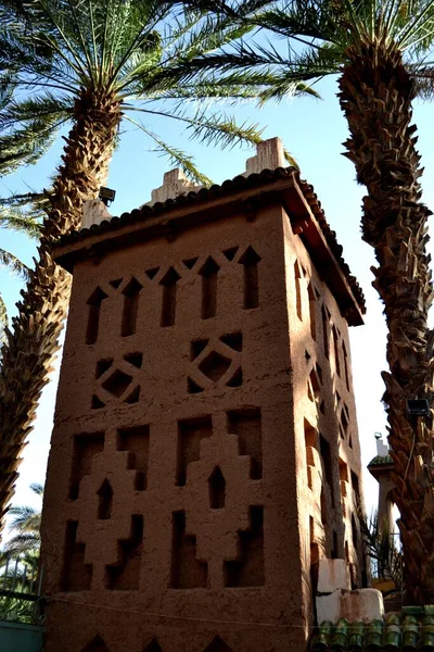 Традиционная Марокканская Архитектура Горах Атласа — стоковое фото