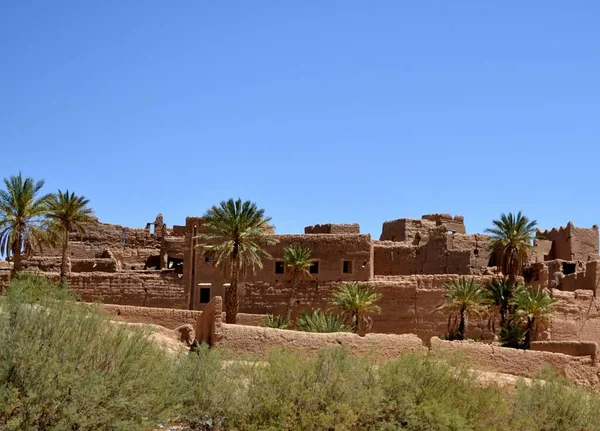 Traditionele Marokkaanse Architectuur Het Atlasgebergte — Stockfoto