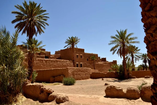 Tradycyjna Marokańska Architektura Górach Atlas — Zdjęcie stockowe