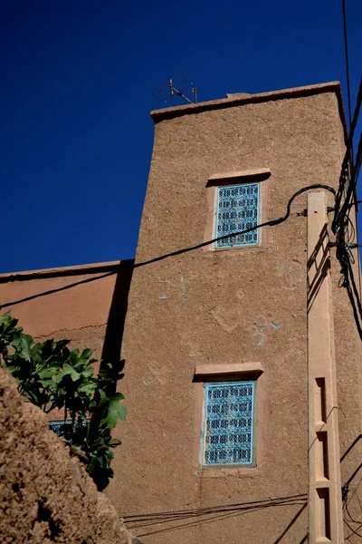 Παραδοσιακή Αρχιτεκτονική Του Μαρόκου Στα Βουνά Atlas — Φωτογραφία Αρχείου