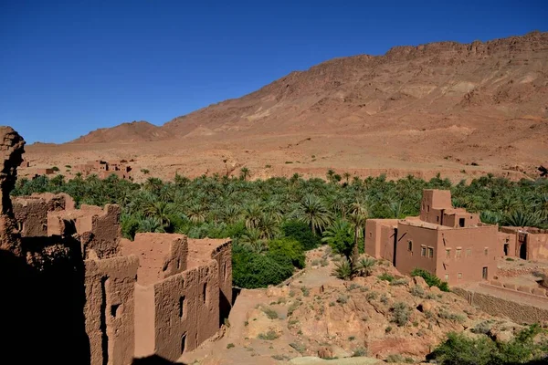 Arquitetura Tradicional Marroquina Atlas Mountains — Fotografia de Stock