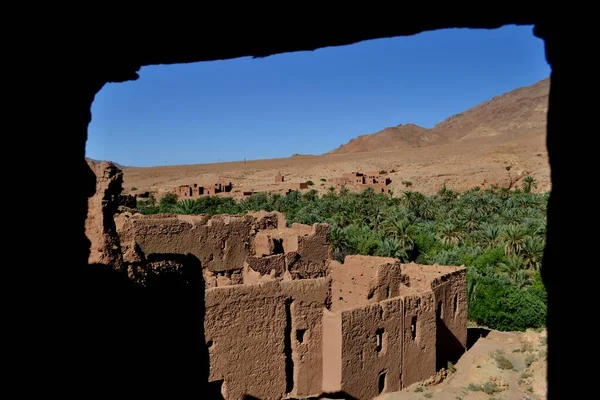 Arquitectura Tradicional Marroquí Las Montañas Del Atlas — Foto de Stock