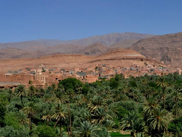 Arquitetura Tradicional Marroquina Atlas Mountains — Fotografia de Stock