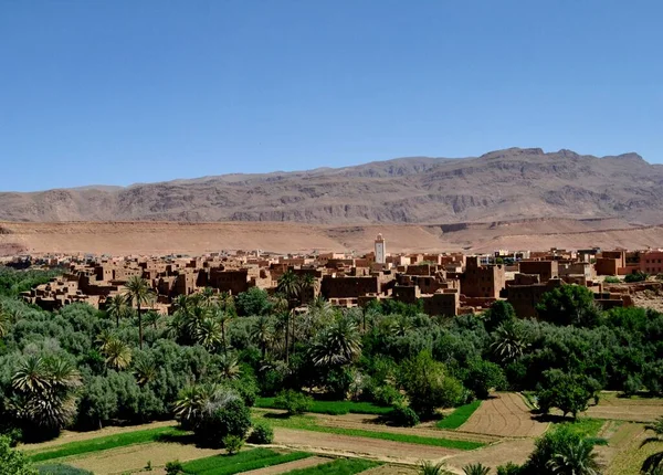 Tradycyjna Marokańska Architektura Górach Atlas — Zdjęcie stockowe