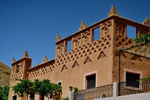 Традиционная Марокканская Архитектура Атласских Горах — стоковое фото
